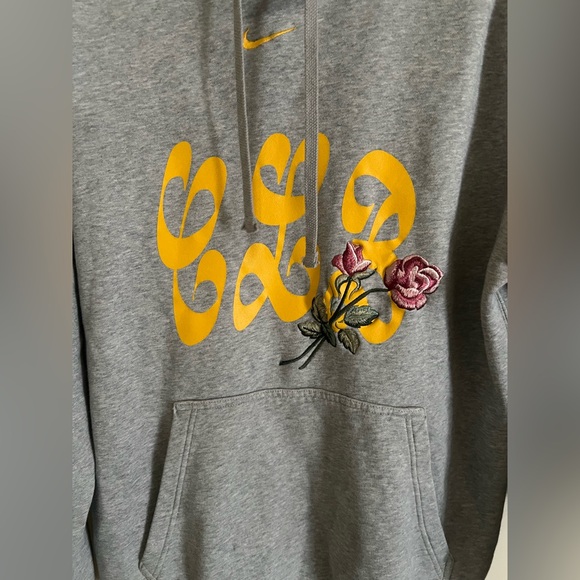 Nike x Drake CLB Certified Lover Boy Center Swoosh Gray Pullover Hoodie Size L - Picture 5 of 6